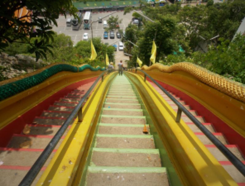 Escaliers Wat Tham Seua et Wat Tham Khao Noi